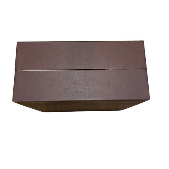 Louis Vuitton Empty Brown Box With Red Ribbon 9x9.5x4.5 Gift Set Card Present - Picture 6 of 10